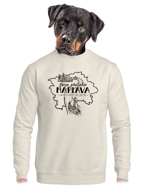 unisex mikina bez kapuce