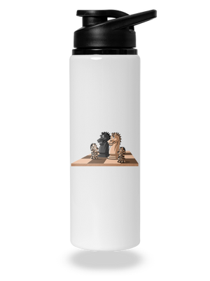 Šachová rodina lahev na vodu White