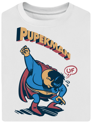 Pupekman unisex tričko oversized White