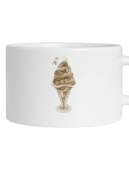 De(s)ert hrnek makronka White