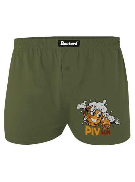 Pivson pánské trenky Khaki