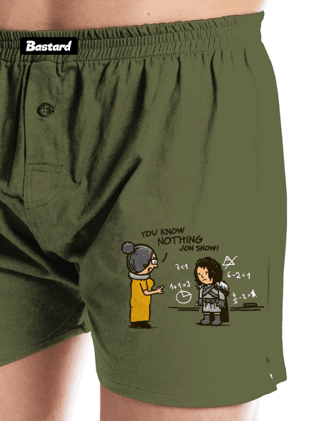 You Know Nothing pánské trenky Khaki