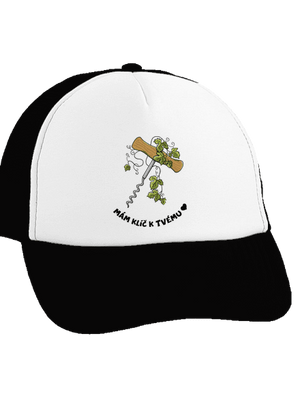 Otevři mé srdce kšiltovka truckerka Black cap