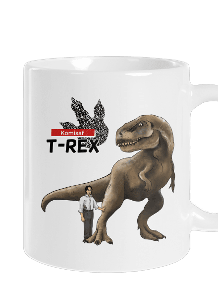 Komisař T-Rex klasický hrnek White