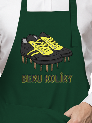 Beru kolíky zástěra Bottle Green