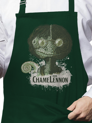 ChameLennon zástěra Bottle Green