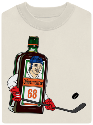 Jágrmeister unisex mikina bez kapuce Off White