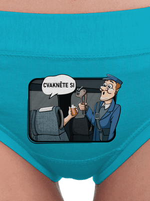 Cvakněte si dámské kalhotky Turquoise