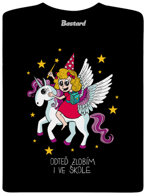 Holka ve škole pánské dlouhý rukáv Black