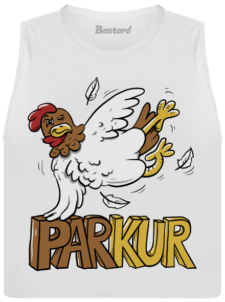 Parkur dámské tílko volné White