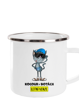 Kocour v botách plecháček White