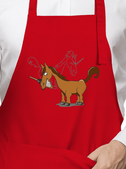Jednorožec zástěra Red