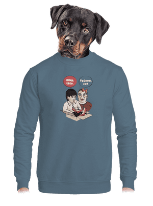 unisex mikina bez kapuce
