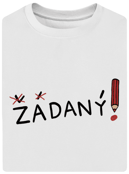 Zadaný a zadaná unisex tričko oversized White