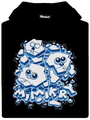 Ledové mimikry dětská mikina klokanka Black