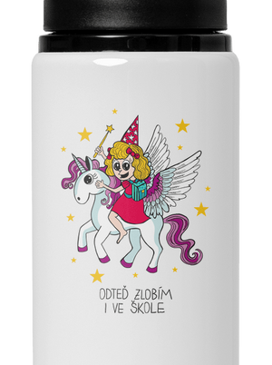 Holka ve škole lahev na vodu White