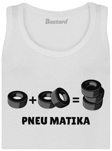 Pneu Matika dámské tílko klasické White