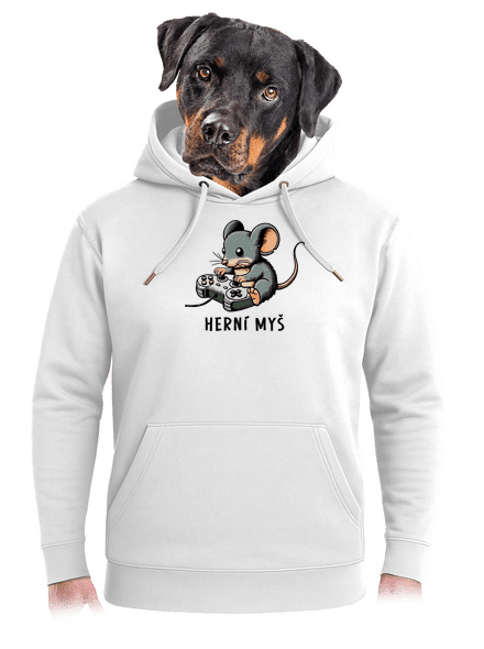 Herní myš unisex mikina premium Snowwhite