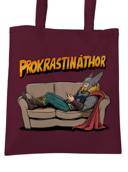 Prokrastináthor taška Burgundy