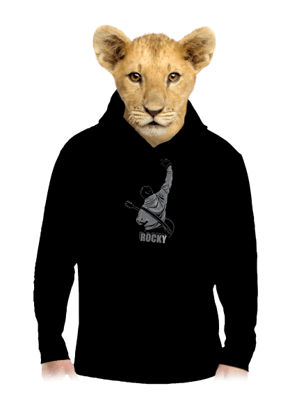 Rocky dětská mikina klokanka Black