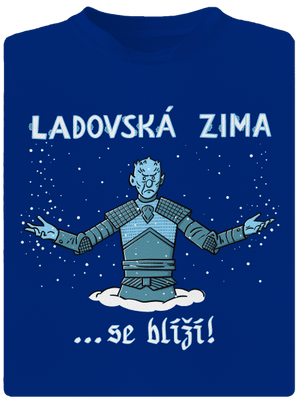 Ladovská zima se blíží pánské sportovní tričko Royal Blue Mal