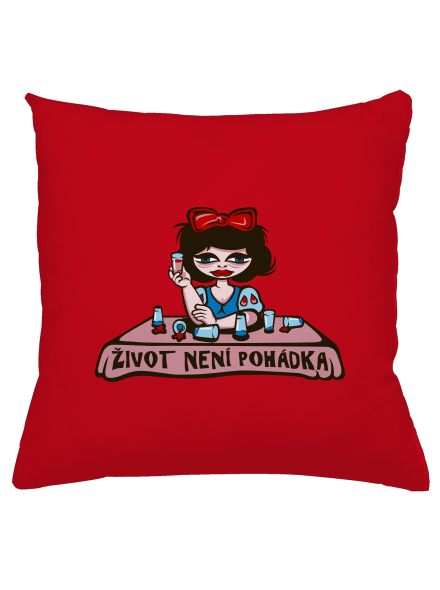 Sněhurka polštář Red