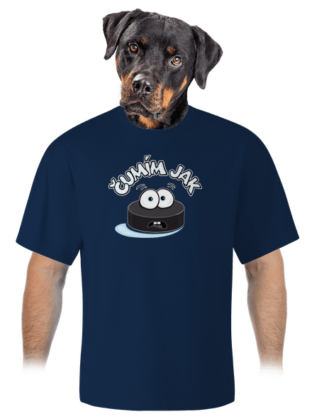 Čumím jak puk unisex tričko oversized Midnight Blue