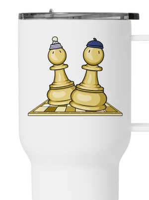 Šach a Mat termohrnek White