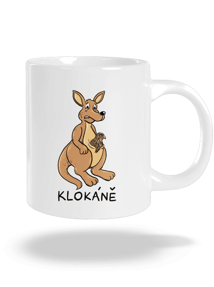 Klokáně velký hrnek White