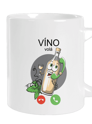 Bílé víno volá velký hrnek White