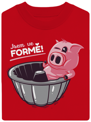 Ve formě unisex mikina bez kapuce Red