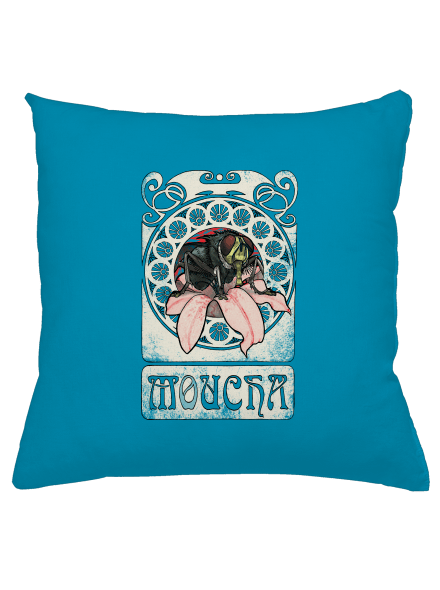 Moucha polštář Blue Turquoise