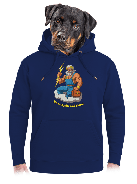 Bez napětí ani ránu unisex mikina premium Navy