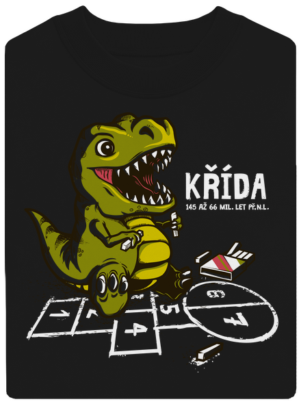Křída unisex mikina bez kapuce Black