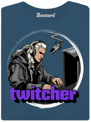 Twitcher dámské tričko premium Petrol Blue