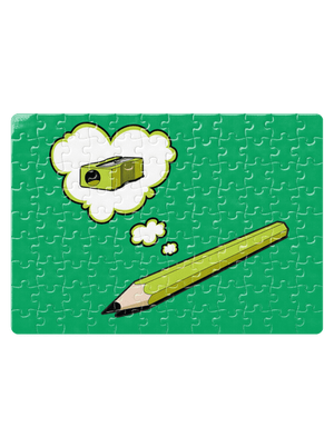 Tužka a Ořezávátko puzzle White