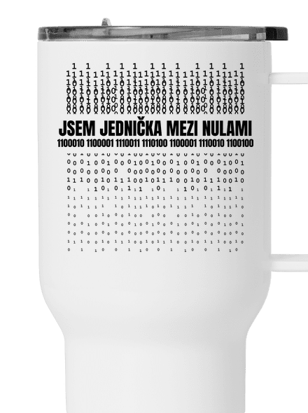 Jednička mezi nulami termohrnek White