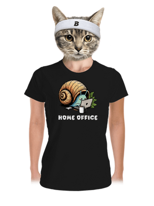 Šnekův home office dámské sportovní tričko Black