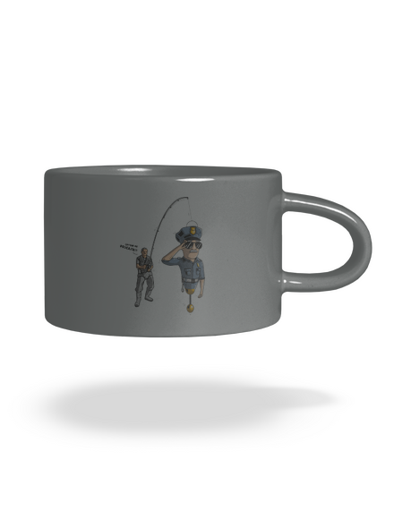 Policajt hrnek makronka Grey Macaron