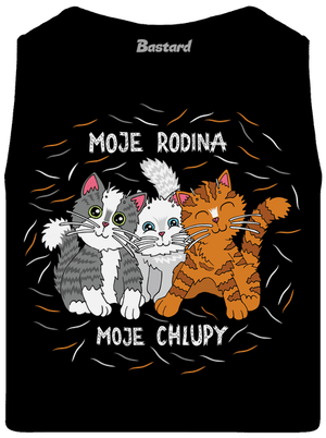 Moje rodina pánské tílko Black