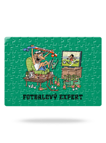 Fotbalový expert puzzle White