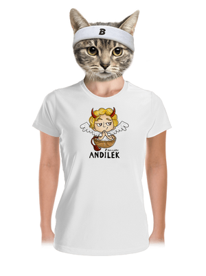 Andílek dámské sportovní tričko White