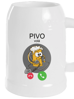 Pivo volá půllitr White