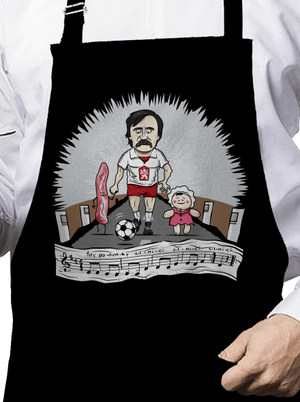 Fotbalová legenda zástěra Black