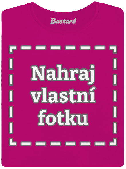 Vlastní potisk dámské tričko Fuchsia Red