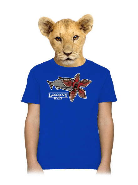 Lososový květ dětské tričko Royal Blue