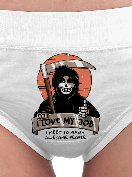 I love my job dámské kalhotky White