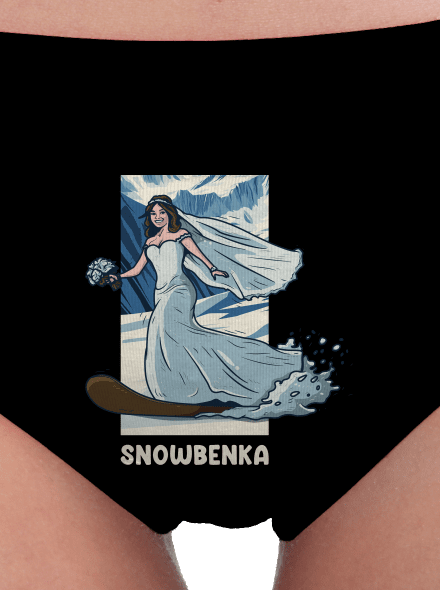 Snowbenec a snowbenka dámské kalhotky Black