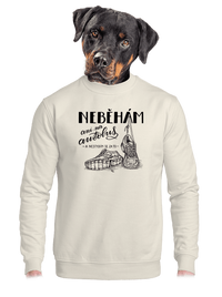 unisex mikina bez kapuce