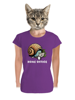 Šnekův home office dámské tričko premium Purple